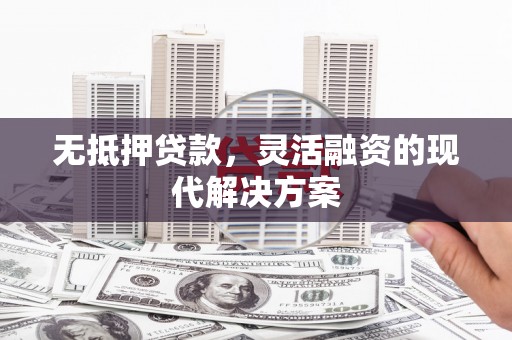 奉新无抵押贷款，灵活融资的现代解决方案